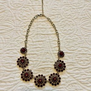Burgundy Statement Necklace